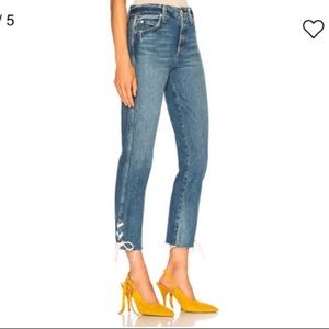 ANTHROPOLOGIE AMO high rise ankle slim jean Sz 31 NWT